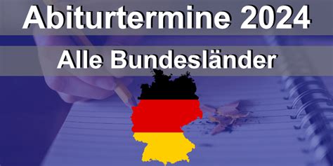 Abiturtermine Niedersachsen 2024